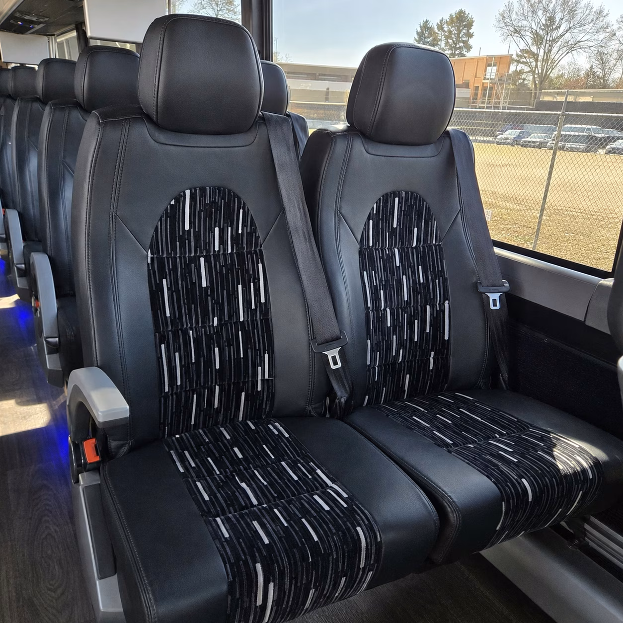 charter bus rentals for large tracy weddings with 100 guests