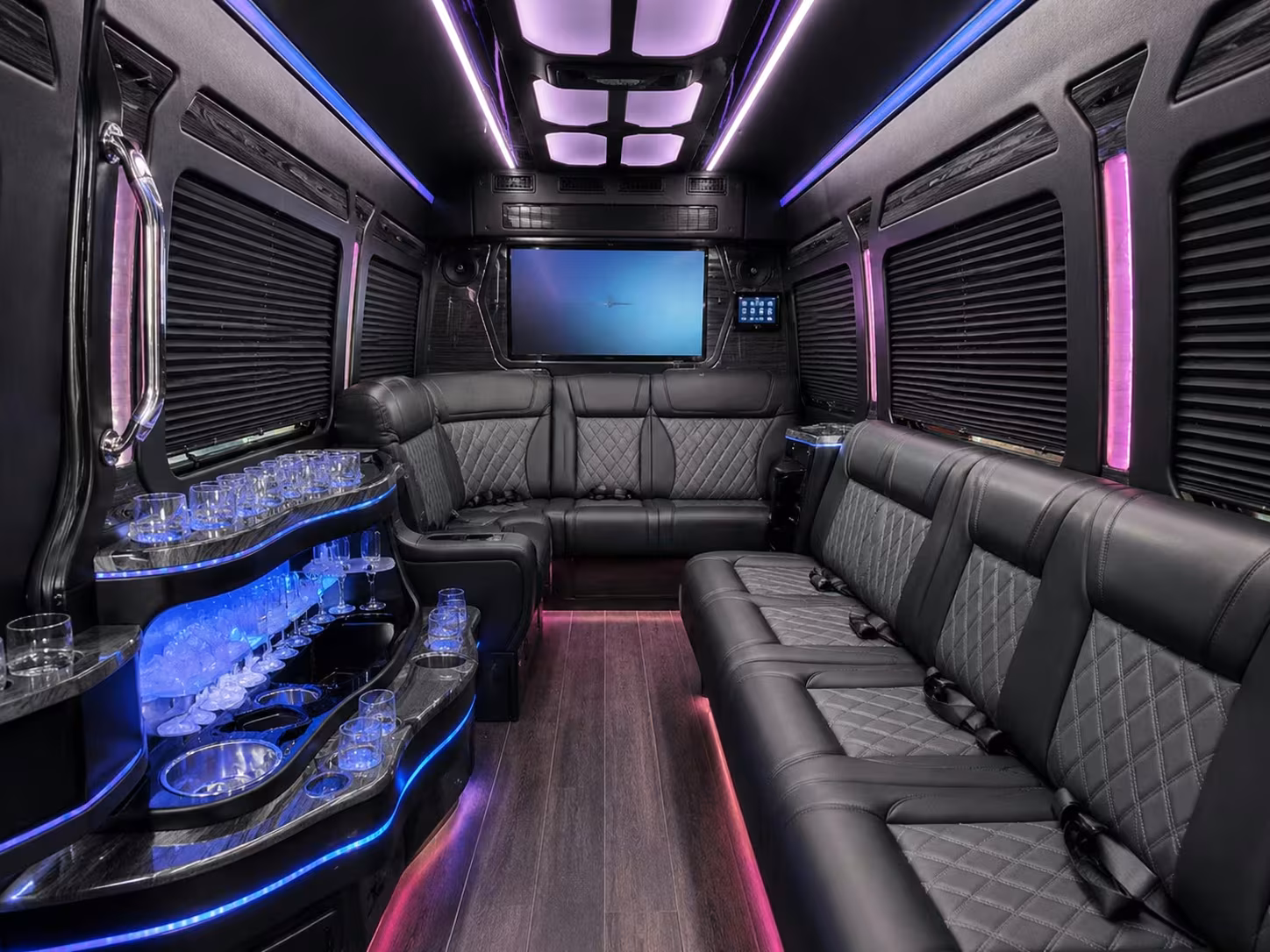 multi stop wedding weekend shuttle rentals around tracy