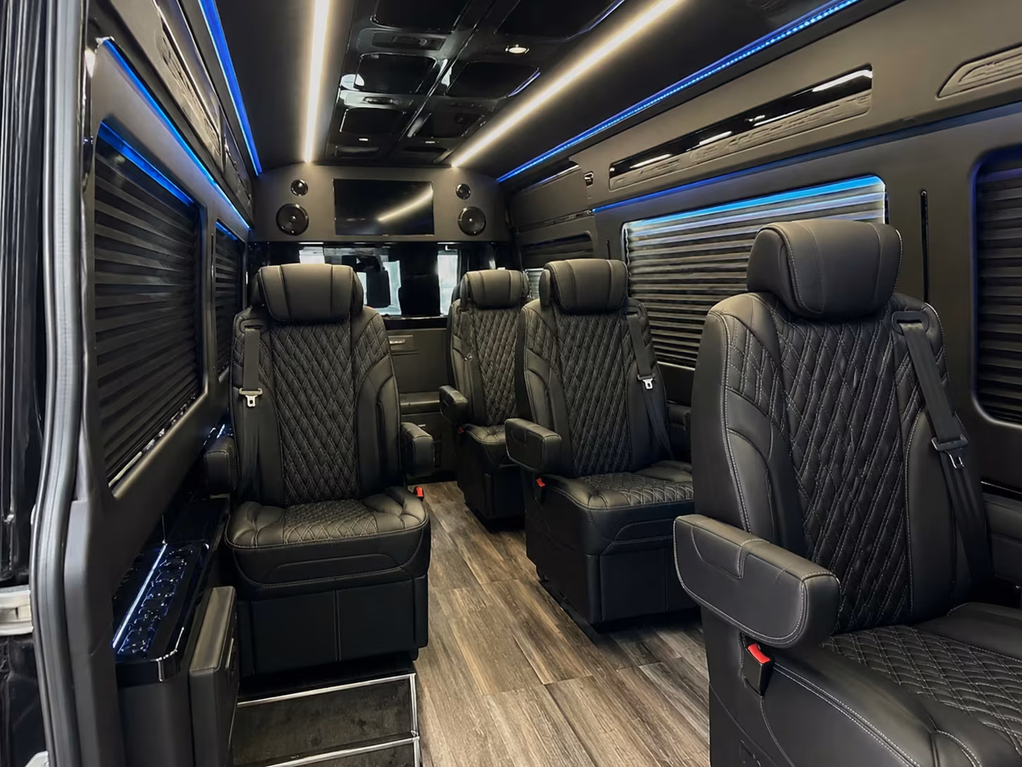 sprinter van with driver inside