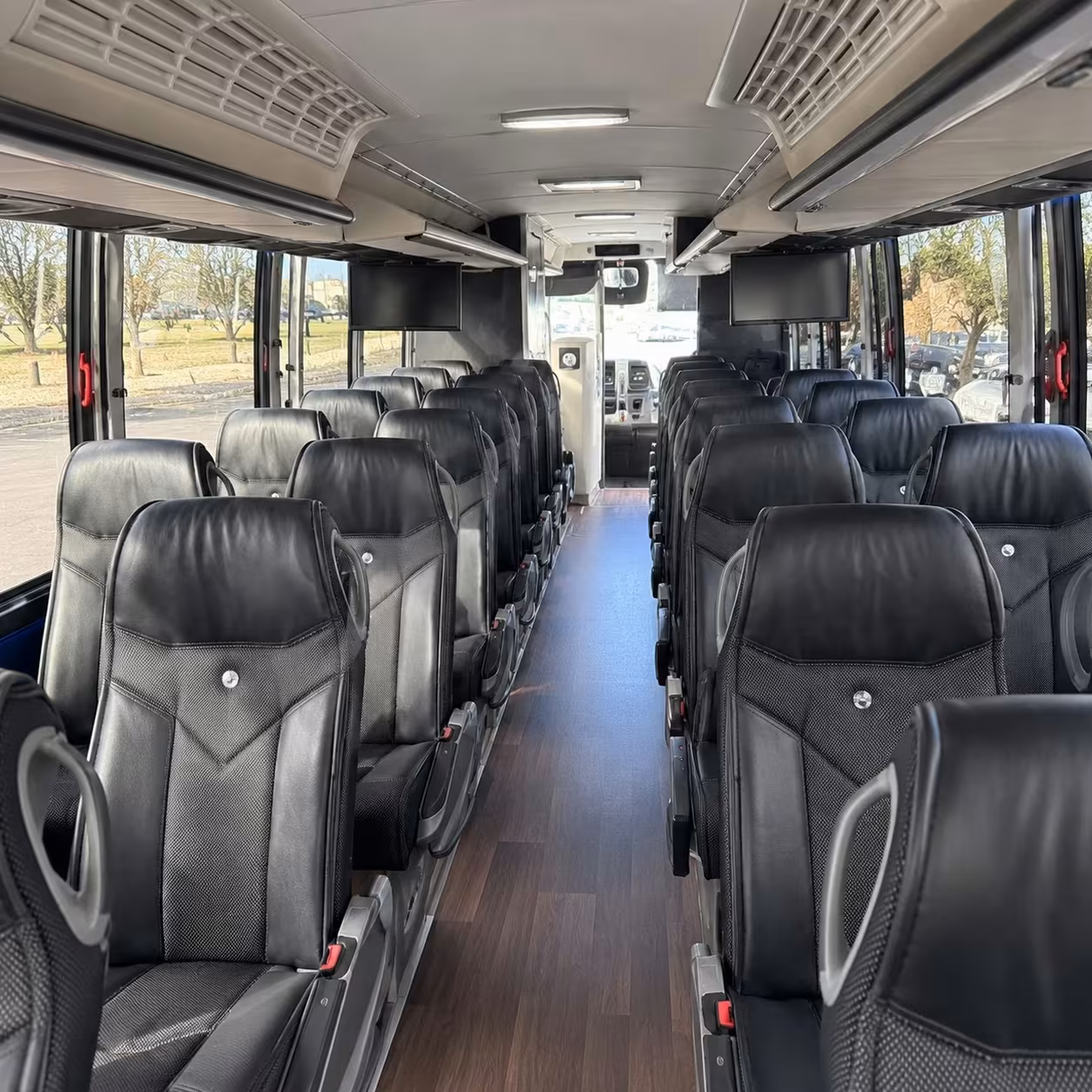 tracy charter bus interior